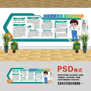 医院文化墙 近视眼知识