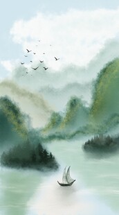 山水风景画
