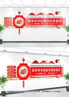 民族团结文化墙设计