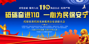 优秀公安表彰大会背景展板