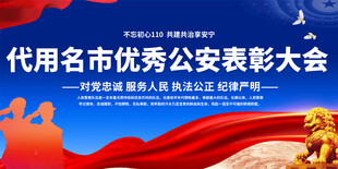 优秀公安表彰大会活动背景