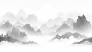 镂空山水冲孔板