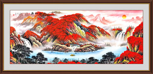 鸿运当头国画