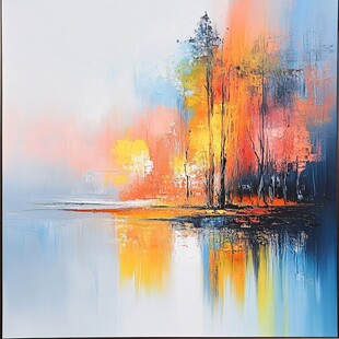 抽象風景画 油彩 抽象油画风景高清图片下载-抽象油画风景图片-抽象油画风景素材