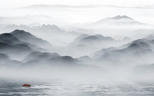 爆款 中式简约山水 TiF分层