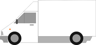 小货车平面矢量图