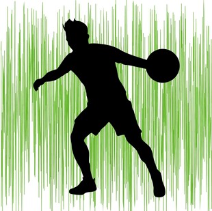 篮球运动员剪影