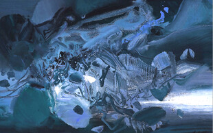 抽象高级感客厅壁画沙发背景画