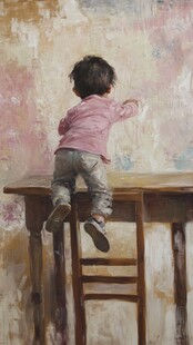 小孩画油画素材-小孩画油画图片-小孩画油画设计模板-昵图网