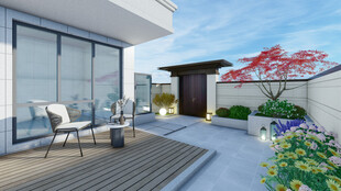 农家院景观设计案例效果图