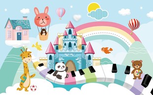 卡通城堡动物儿童乐园