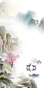 最新 简奢中式玄关 tif分层