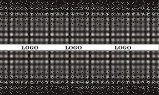 动感方块双向渐变喷绘玻璃膜