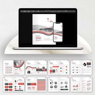 理财画册cdr设计模板