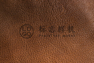 品牌LOGO皮革样机