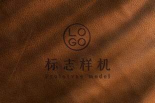 品牌LOGO皮革样机