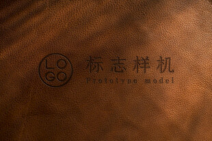 品牌LOGO皮革样机