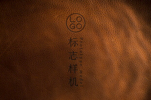 品牌LOGO皮革样机