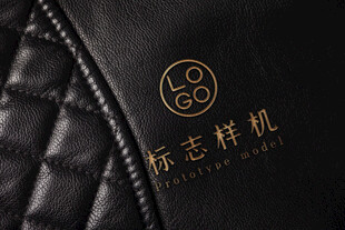 皮革LOGO样机