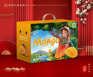 芒果包装 金煌芒礼盒