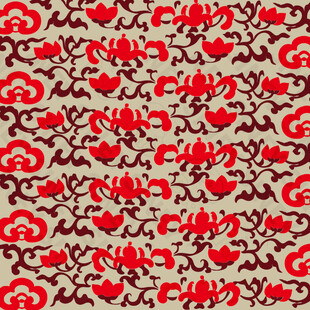 藤曼如意纹双色