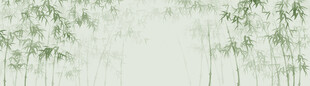 新中式水墨国画竹子背景墙