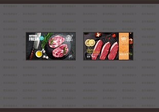 超市猪肉灯箱