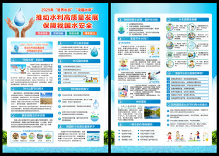 中国水周宣传单