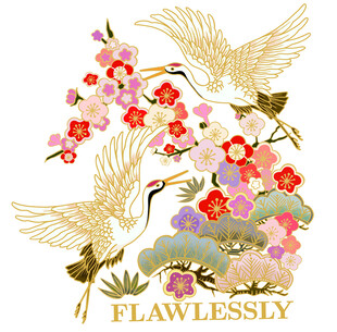 飞鹤 花卉 天鹅