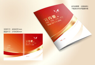 红色标书封面
