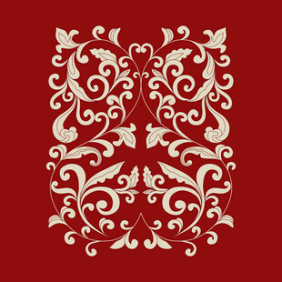 花纹花边折枝花图纹图案