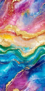 肌理彩色流体背景