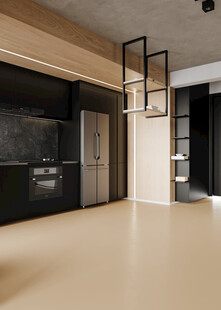 现代厨房直播间背景图