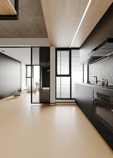 室内厨房直播背景图