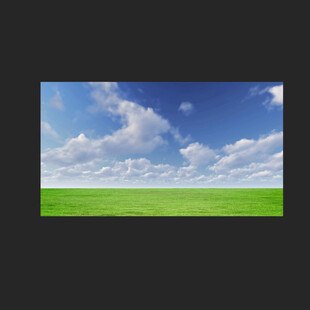 蓝天白云草地动画
