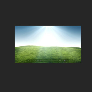 蓝天白云草地动画