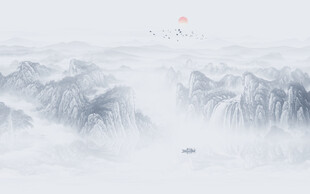 新中式水墨风景画