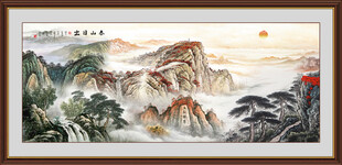 五岳独尊泰山日出