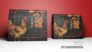 土鸡蛋包装 平面图