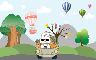 卡通儿童房背景墙