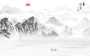山水背景墙