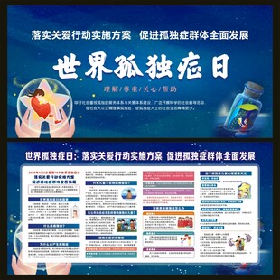 2025年世界孤独症日宣传栏