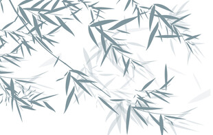水墨竹叶图