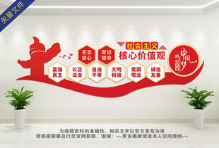 社会主义核心价值观文化墙