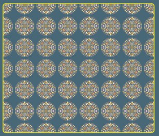 缠枝朵花纹图印