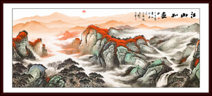 泰山风景画