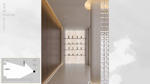 医美馆过道效果图