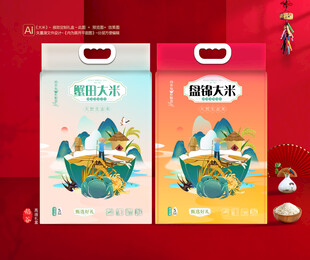 盘锦大米包装 蟹田米袋装