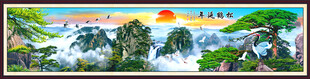 巨幅山水画 