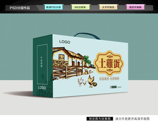 土鸡蛋礼盒 特产包装